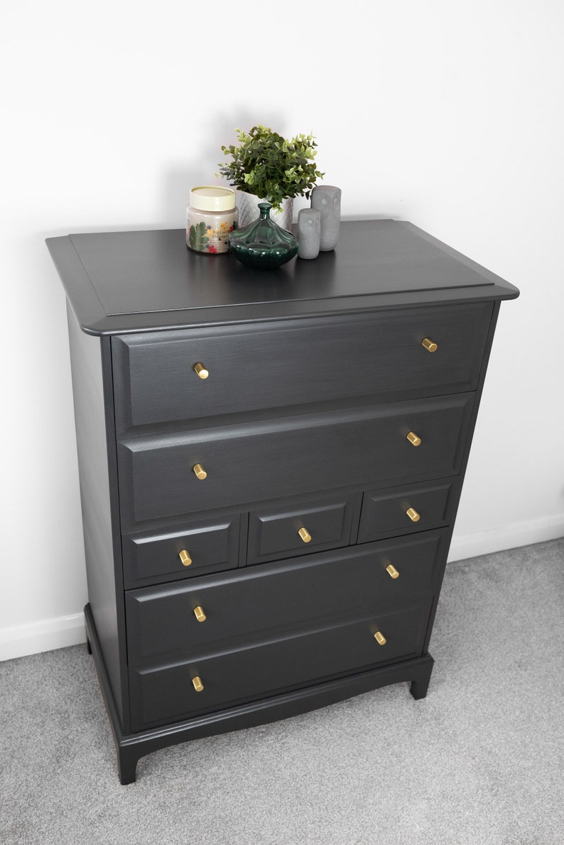 Hand Painted Stag Chest of Drawers Stag Tallboy Stag Etsy