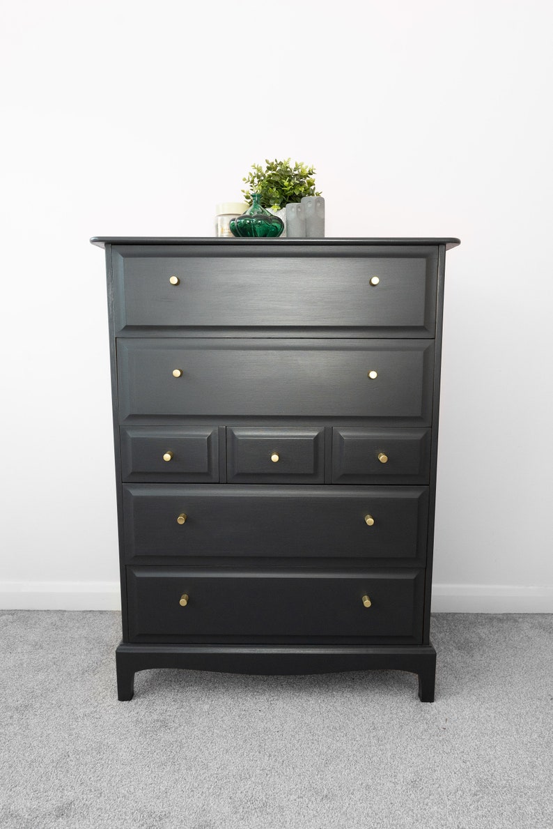 Hand Painted Stag Chest of Drawers Stag Tallboy Stag Etsy