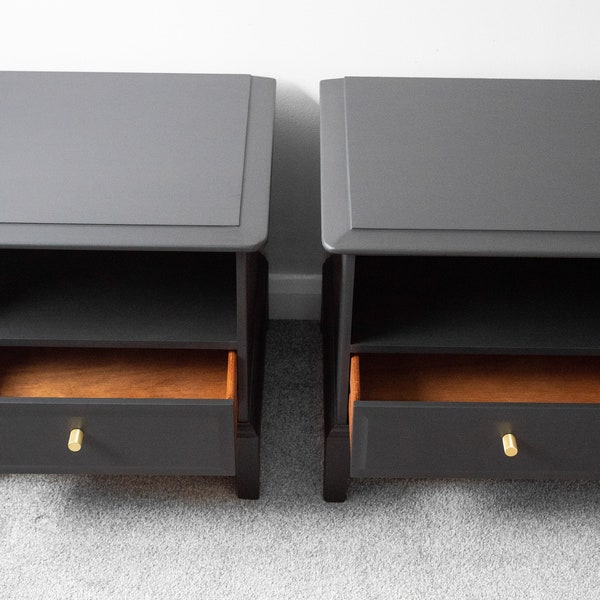 Grey Bedside Table Etsy UK