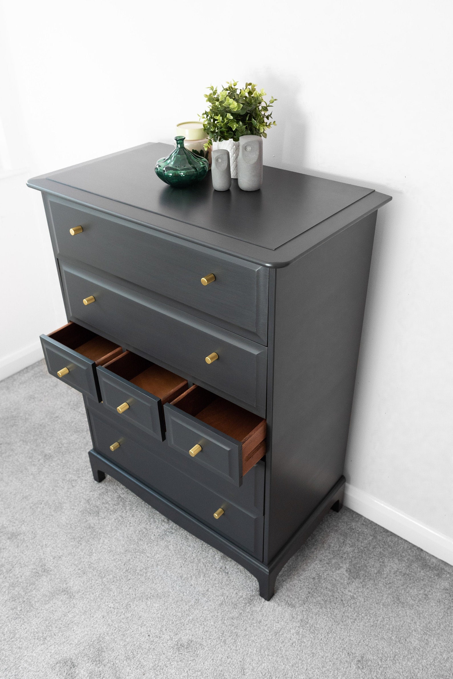 Hand Painted Stag Chest of Drawers Stag Tallboy Stag Etsy