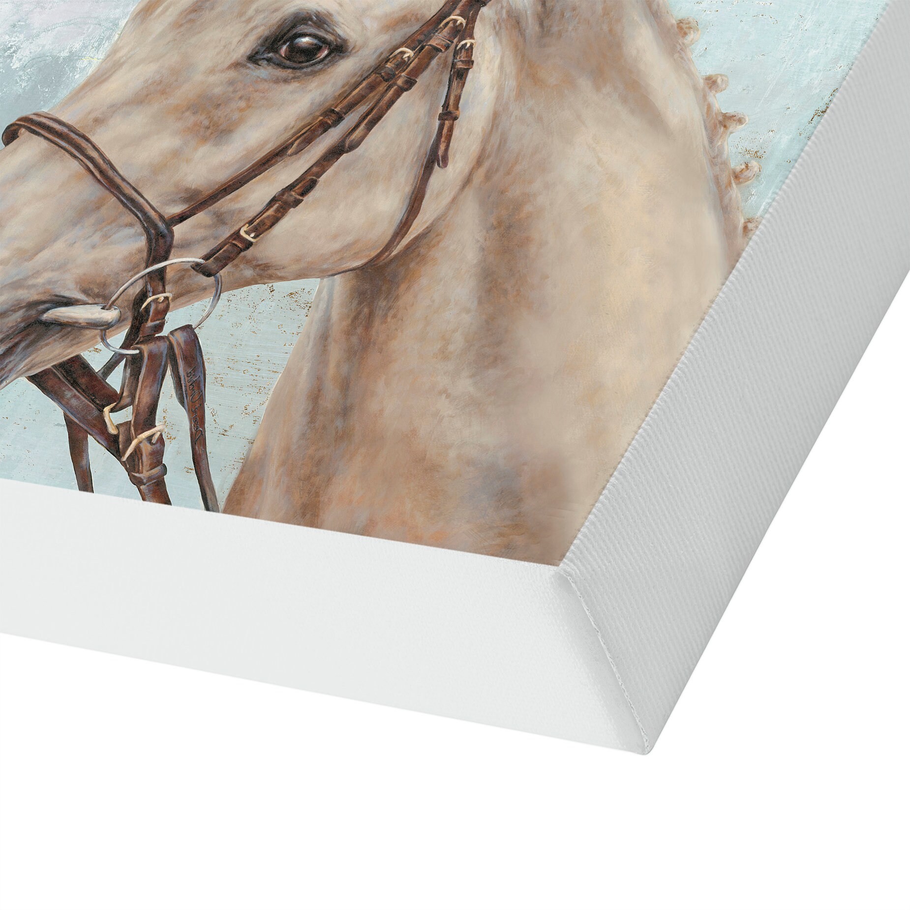 Horse Canvas Modern Horse Wall Art Rustic Horse Painting Etsy