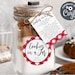 Editable Cookie in a Jar Instructions Tag and Sticker, Printable Cookie ...