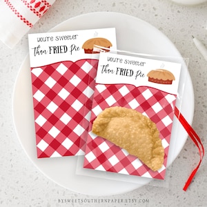 Biglietto di torta fritta stampabile, Confezione di torta fritta, Più dolce della torta fritta, Regalo di apprezzamento per l'insegnante, Bomboniera per torta fritta n. 904-CP