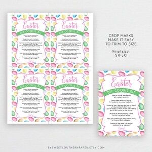 Editable Easter Cookie Kit Instructions | DIY Cookie Instructions ...