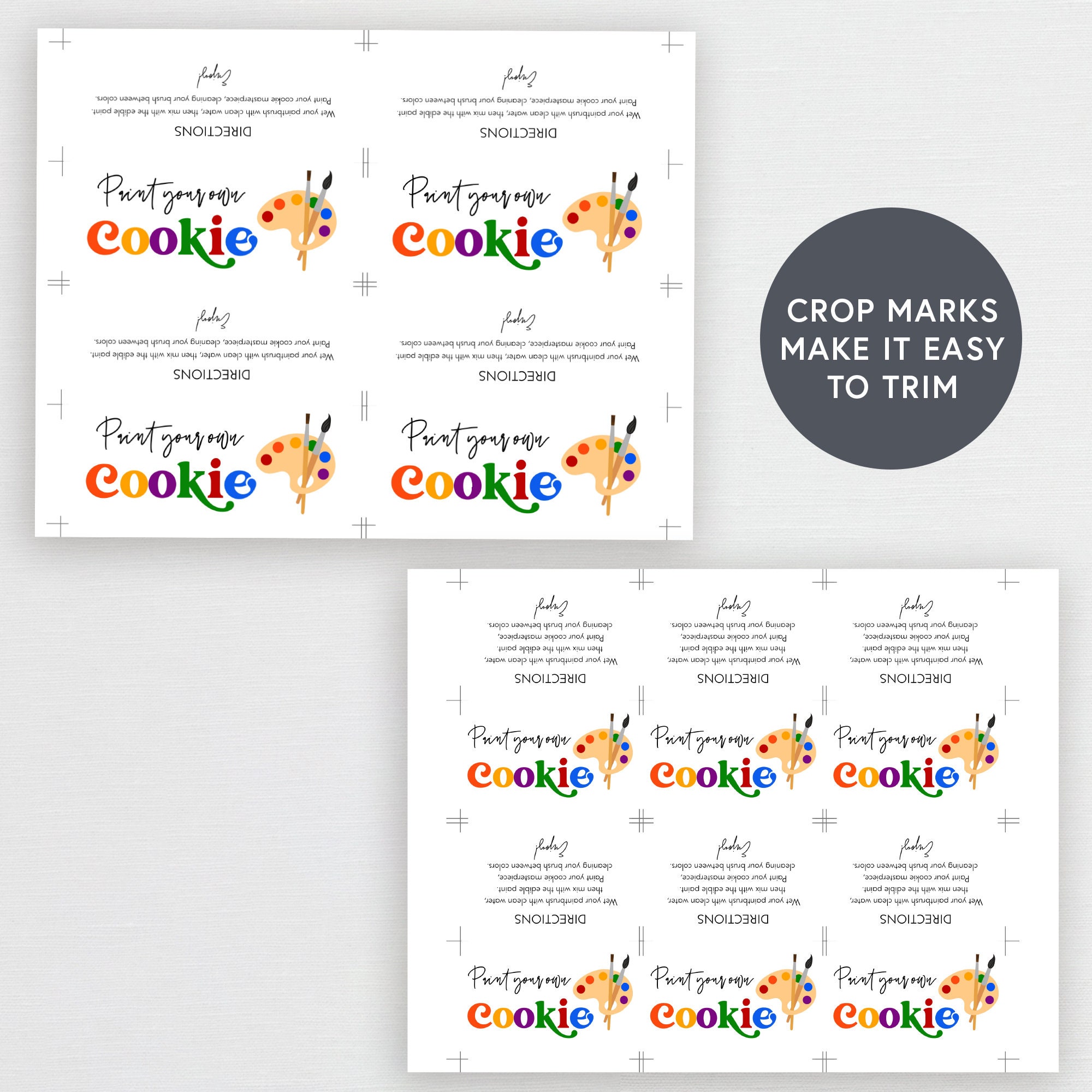 Printable Paint Your Own Cookie - Il Fullxfull.3794783307 Dw8g