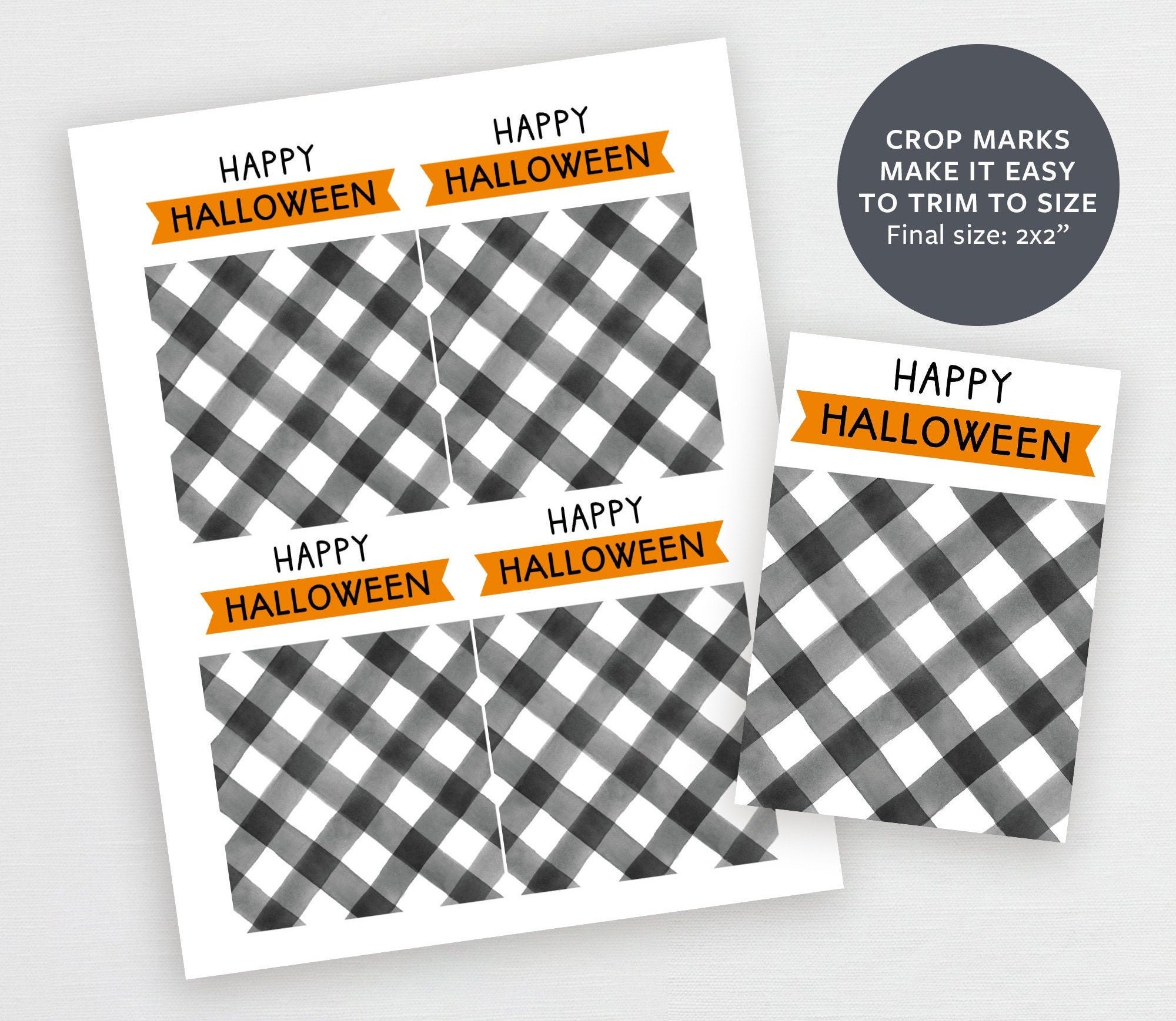 Printable Halloween Cookie Card Halloween DIY Cookie Kit | Etsy