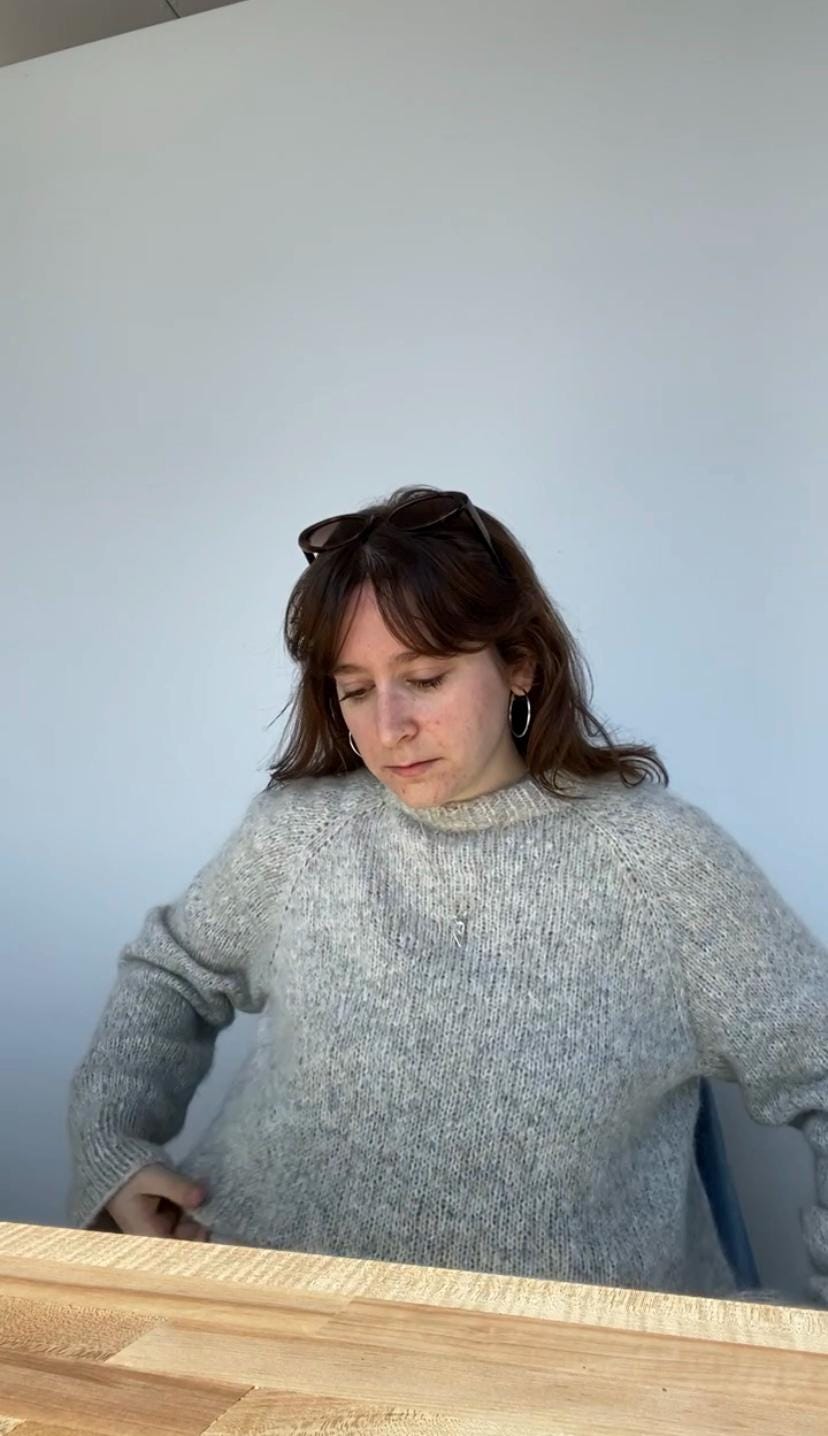 Iha Rookie F Pattern The Rookie Sweater Beginner Knitting Pattern - Etsy