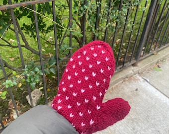 The Sweetheart Mittens Knitting Pattern