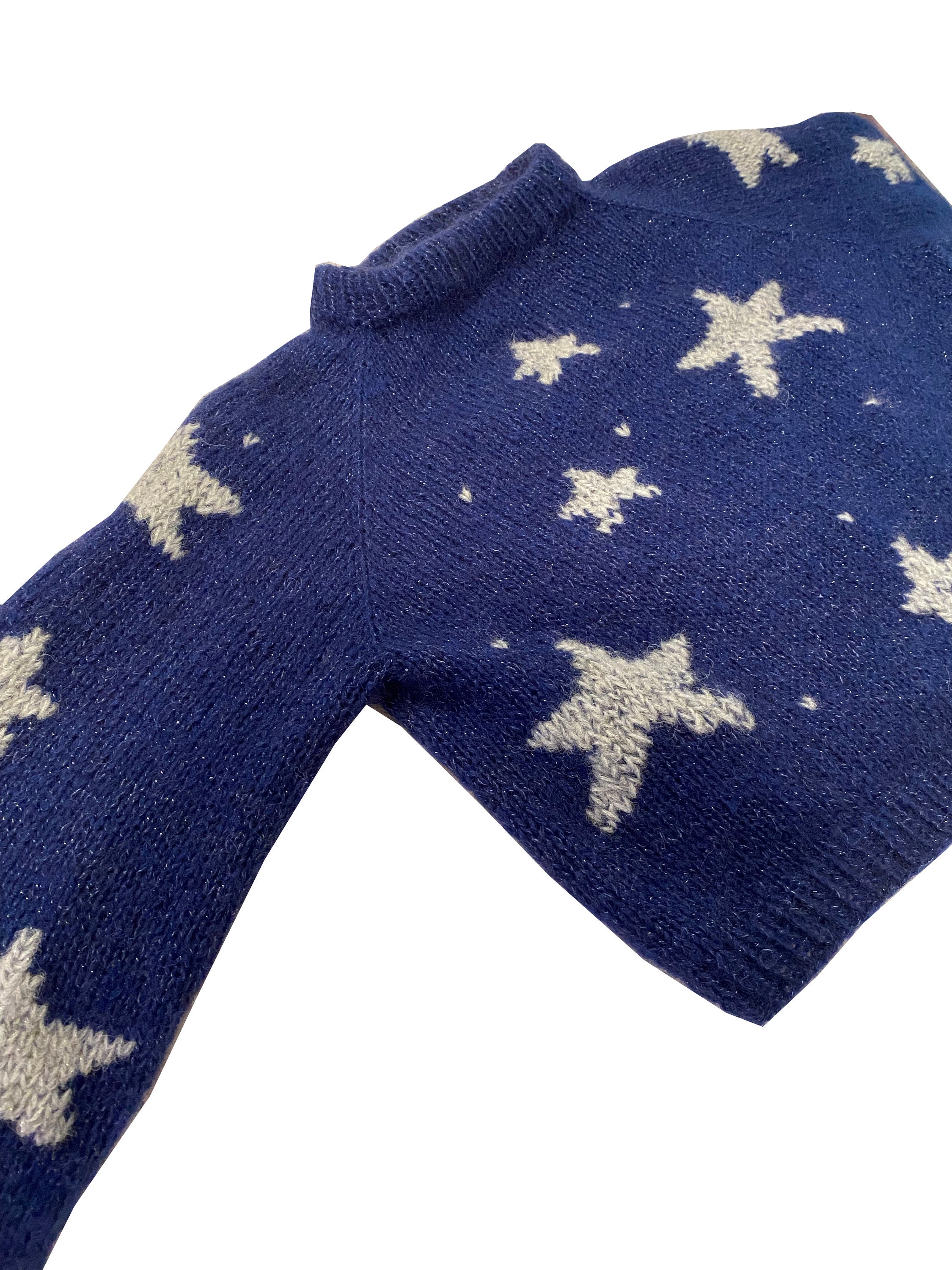 CORALINE Raglan Stars Sweater Knitting Pattern Etsy