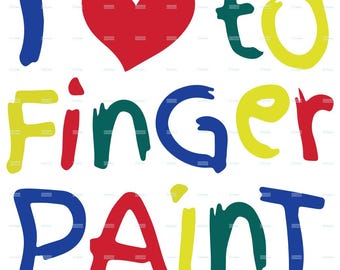 I like to finger paint SVG