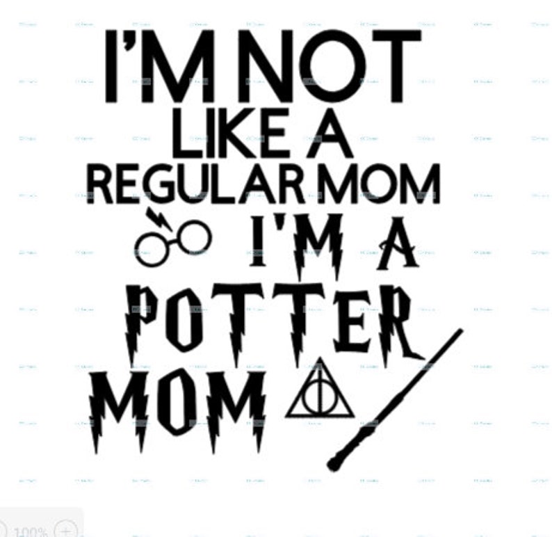 Download I'm not like a regular mom I'm a Potter mom SVG PNG | Etsy