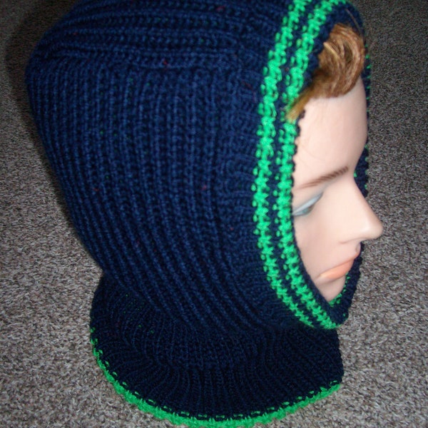 Escotilla reversible para adultos Azul Oscuro / Verde Neón