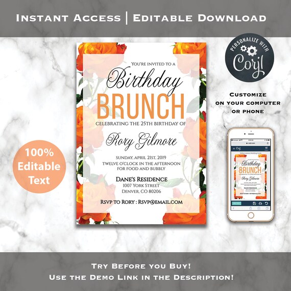 Poolside Brunch Flyer Seasonal A5 Template By Exclusive