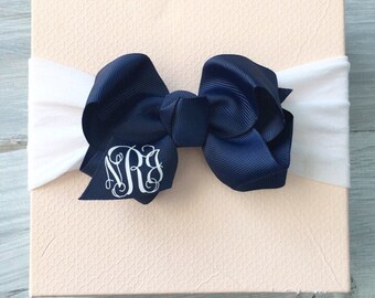 personalized baby bows