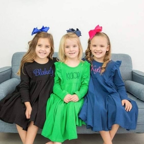 sachin and babi light blue dress Girls' Dresses | Kids' Dresses For Girls main image 1