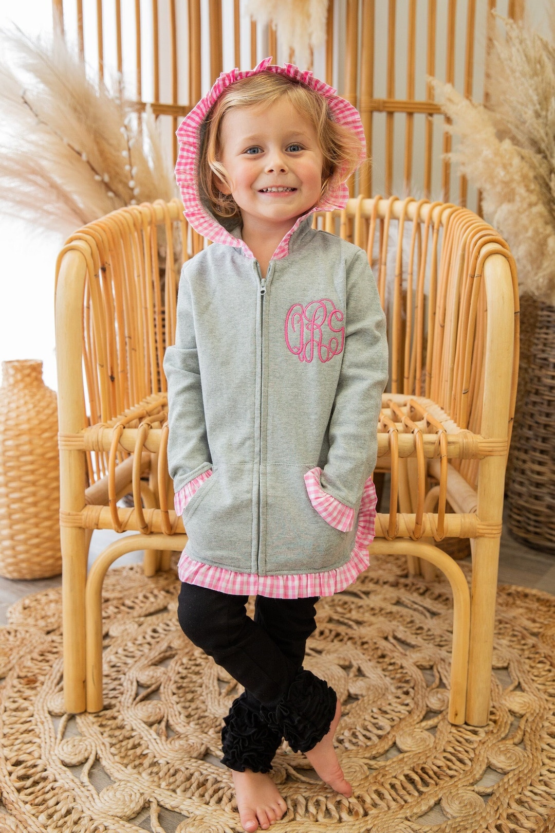 Girls Monogram Jacket Baby Toddler Girl Jacket Personalized Etsy