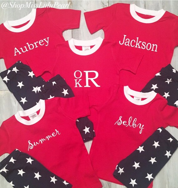 4th of july baby pajamas