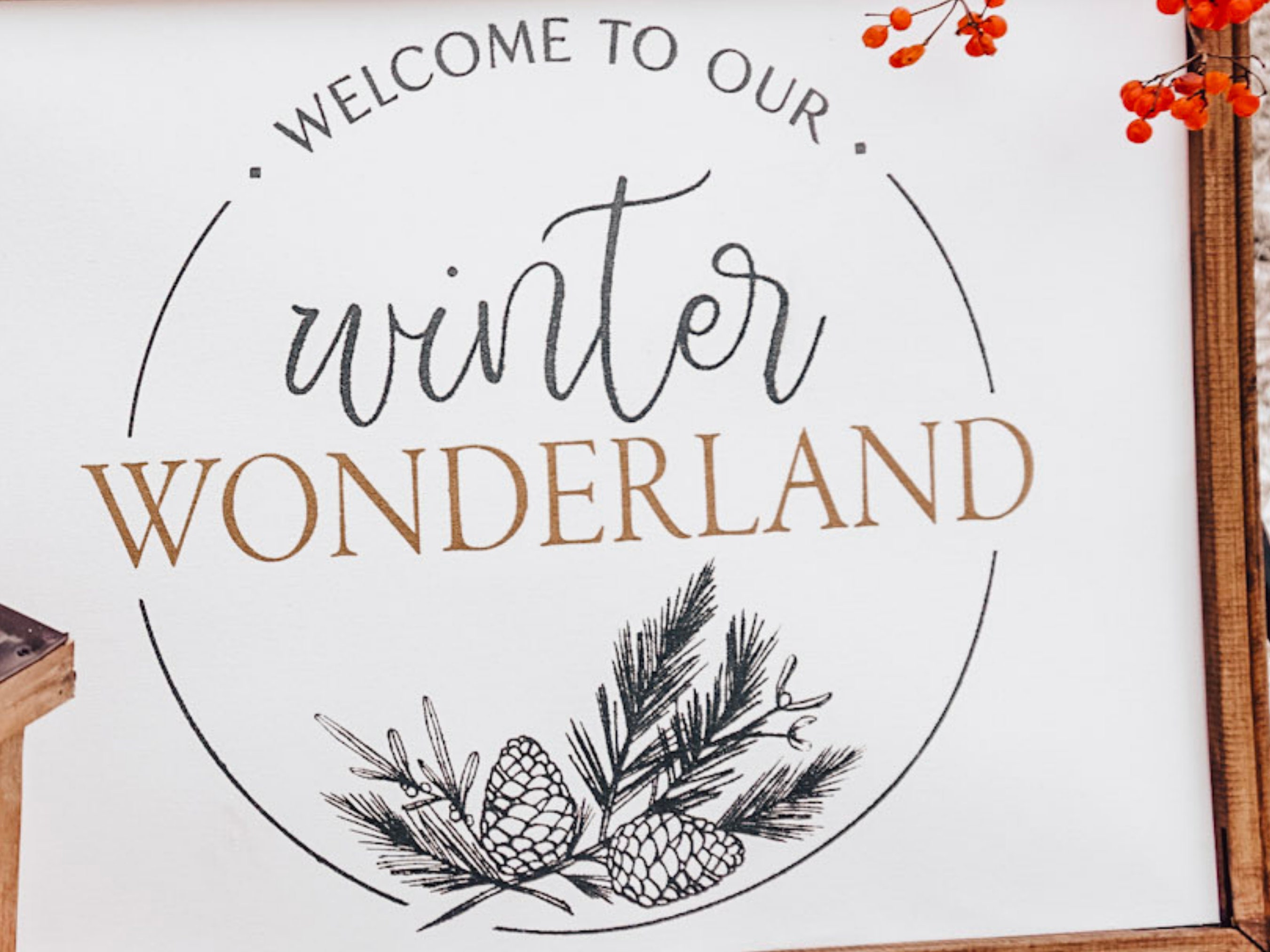 Welcome to Our Winter Wonderland Sign Farmhouse Christmas Décor Decorations  Wall Art Décor Home 8x12 208120097007