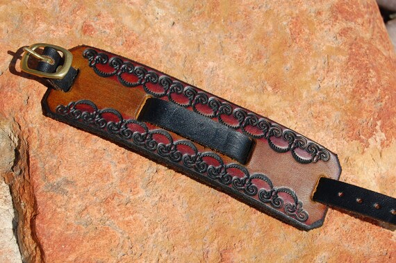 Leather Watchband/Wristband (M) Strap & Cuff Vint… - image 10