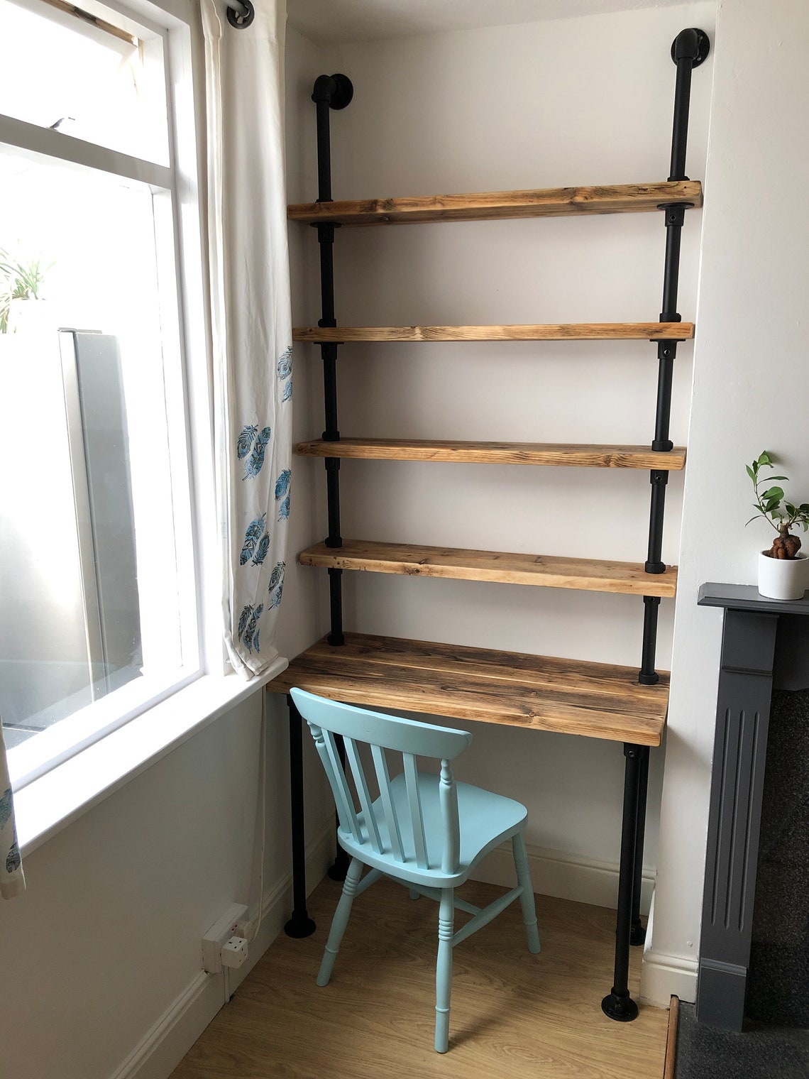 Bespoke Industrial Rustic Shelving Custom Industrial Rustic Etsy