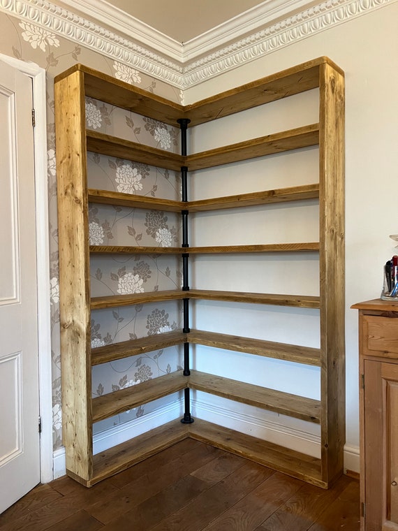 Corner shelving unit with drawers deals