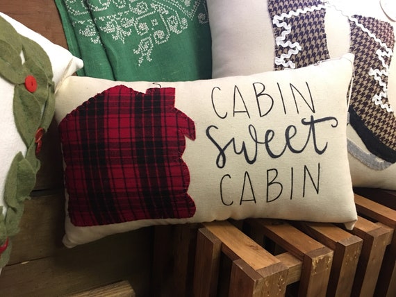 Cabin Sweet Cabin Accent Pillow Etsy