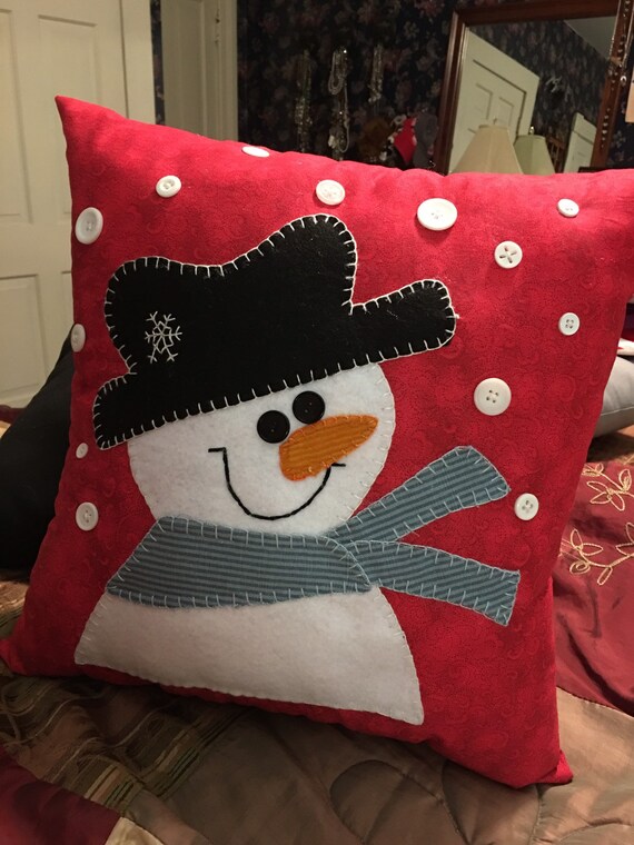 snowman throw pillows