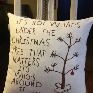 Charlie Brown Christmas pillow