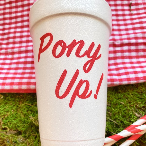 Pony Up! // SMU // 10 16oz Styrofoam cups