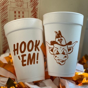 Vintage Texas Longhorns // 20 oz // Vintage Bevo // Hook 'em!