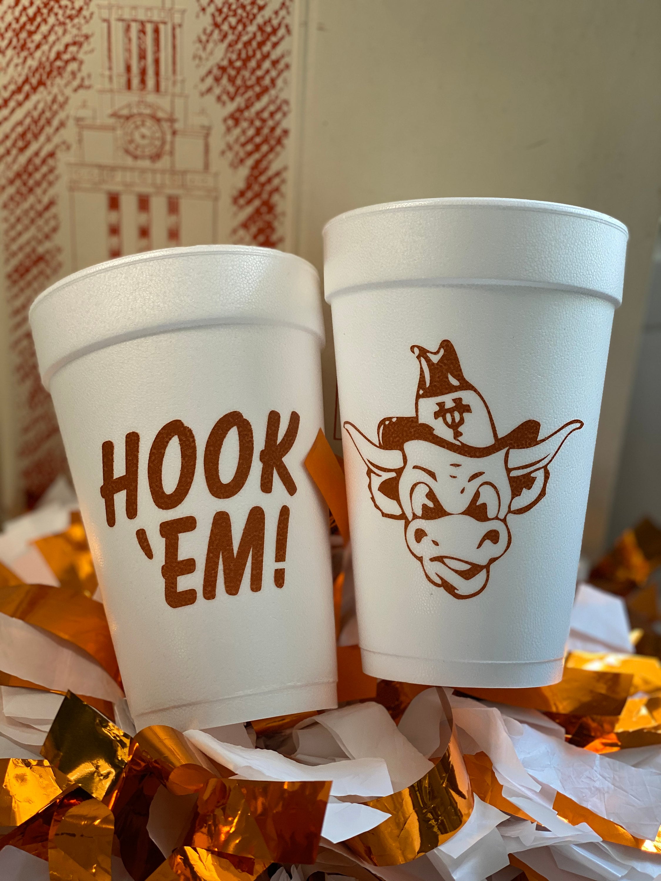 Vintage Texas Longhorns // 16 Oz // Vintage Bevo // Hook Etsy