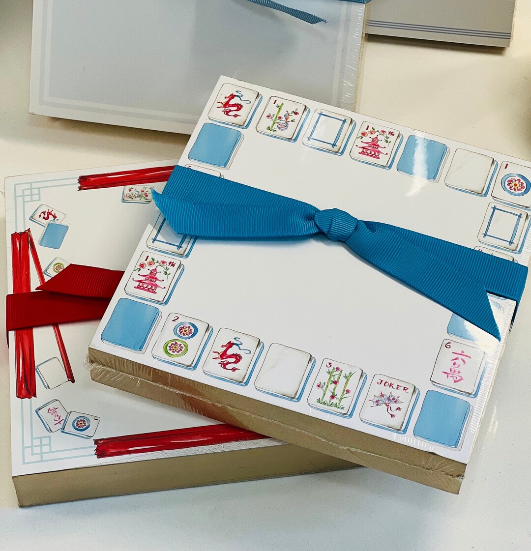 Mahjong Notepad Mahjong Madness! Square Notepad (5.5