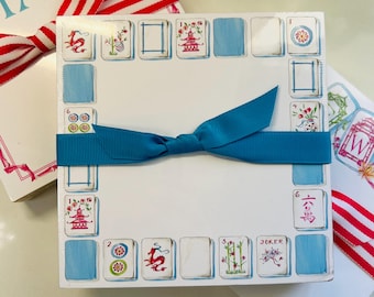 Mahjong Madness! Square Notepad (5.5")