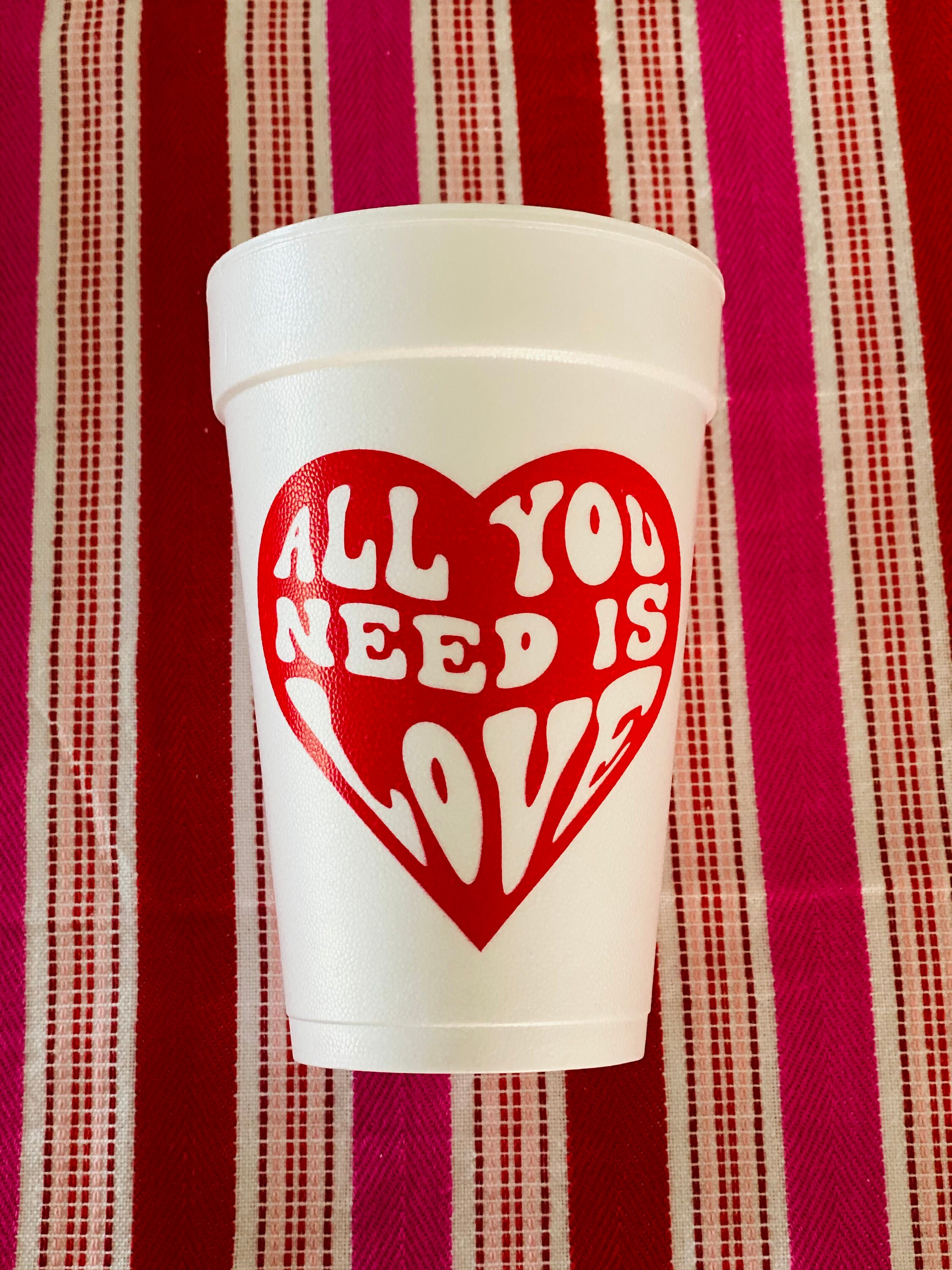 Valentine Foam Cups – Jenn & Co.