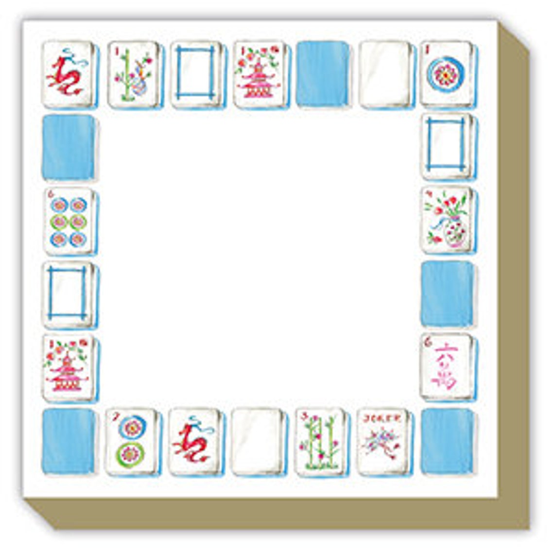 Mahjong Notepad Mahjong Madness! Square Notepad (5.5