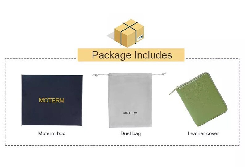 Moterm Genuine Pebbled Grain Leather A5 Zip Cover With Back Etsy