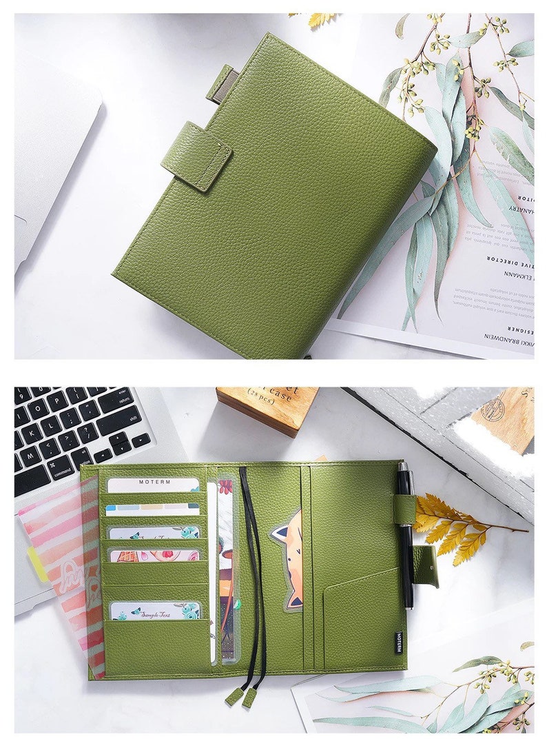 Moterm B6 Plus Genuine Leather B6 Journal Cover Planner Agenda Etsy