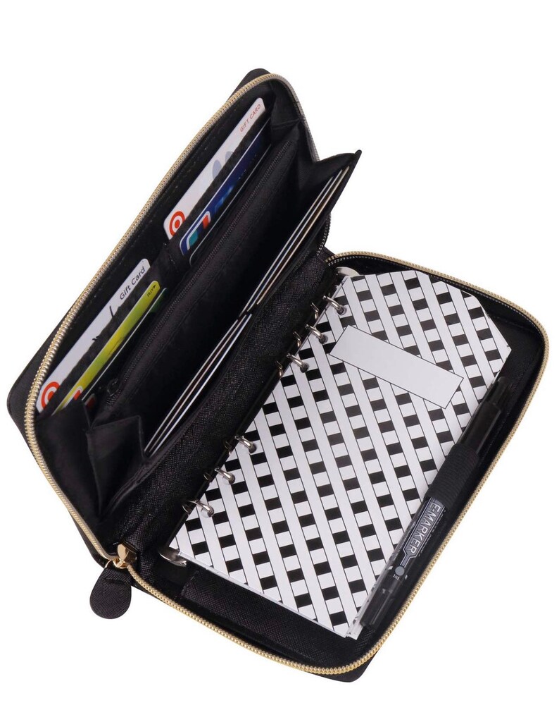Allinone Cash Envelopes Wallet Organizer With 12 Budget Etsy