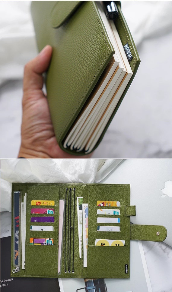 Pocket Notebook Cover Zipper, Zippered Moterm Weeks Cover