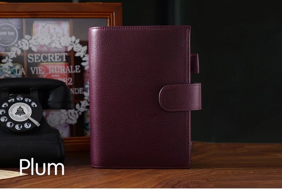 Moterm A6 Versa 3.0 Rings Planner with 30 MM Rings Pebbled Style Organizer  Genuine Leather Agenda