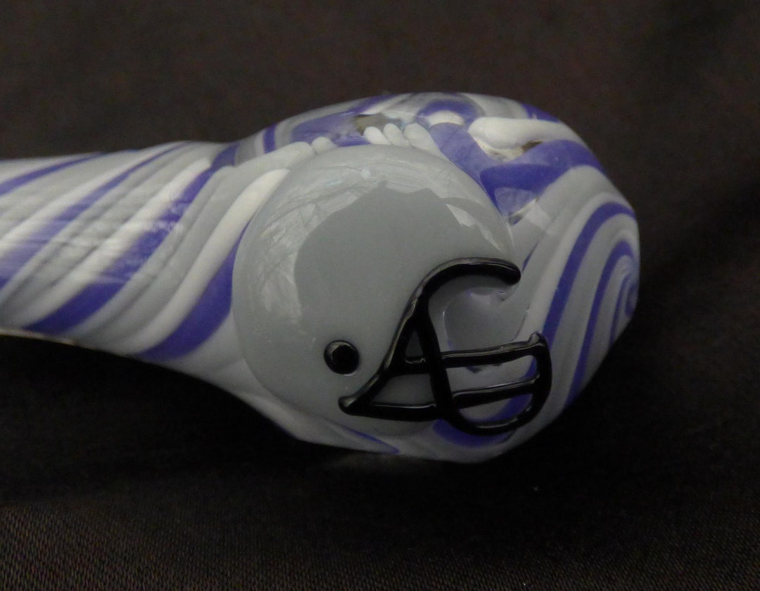 Custom Glass Football Helmet Pipe. Ask for Your Colors and I Etsy