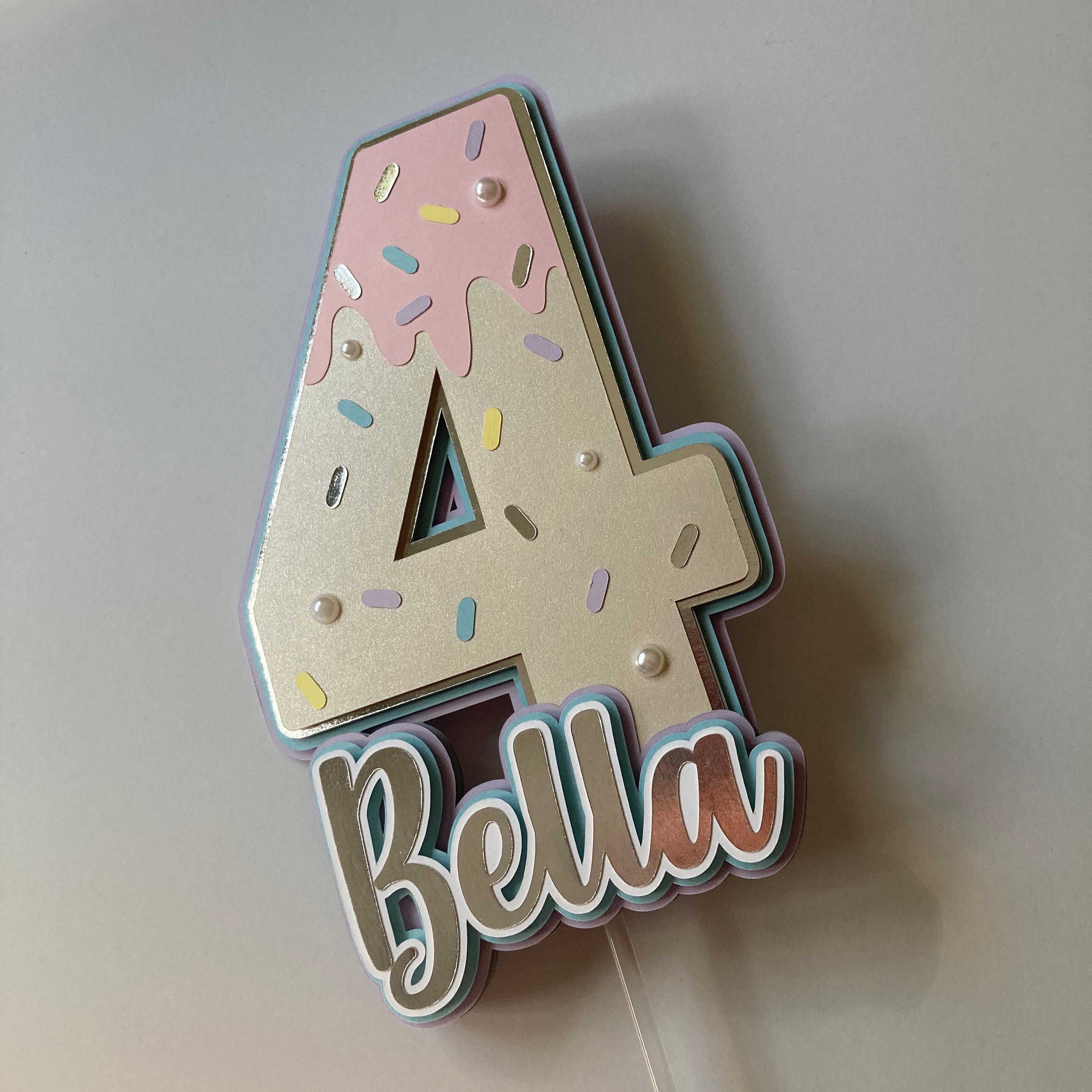 Ice Cream Cake Topper