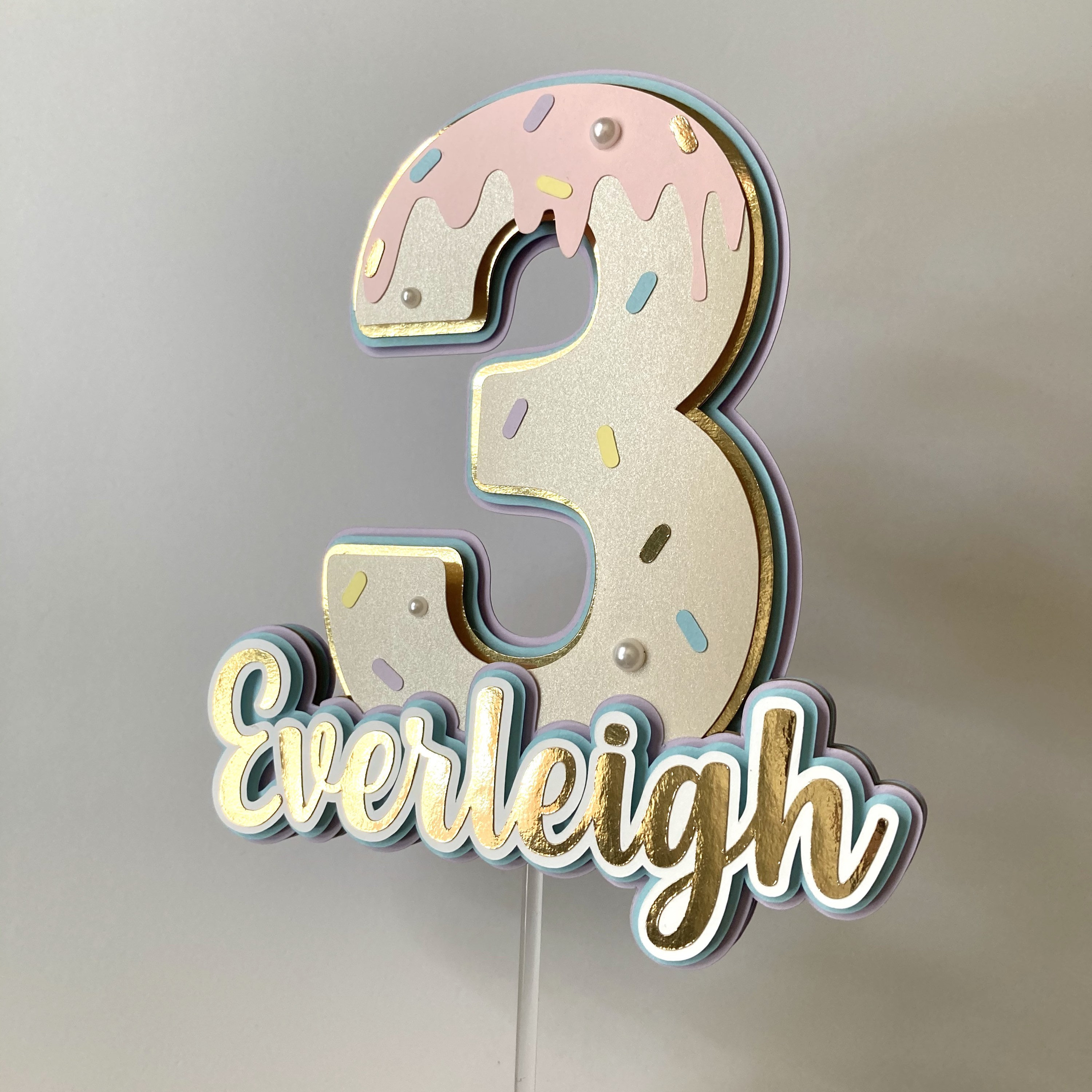 Ice Cream Cake Topper