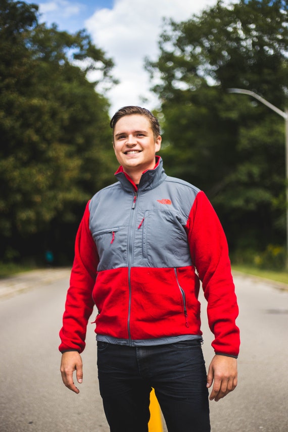 North Face Red Denali Fleece size Medium