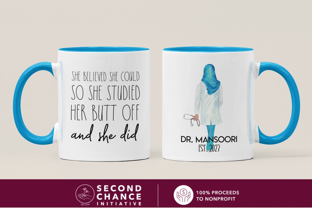 Personalized Nurse Graduation Hijab Mug, She Believed She Did Nurse