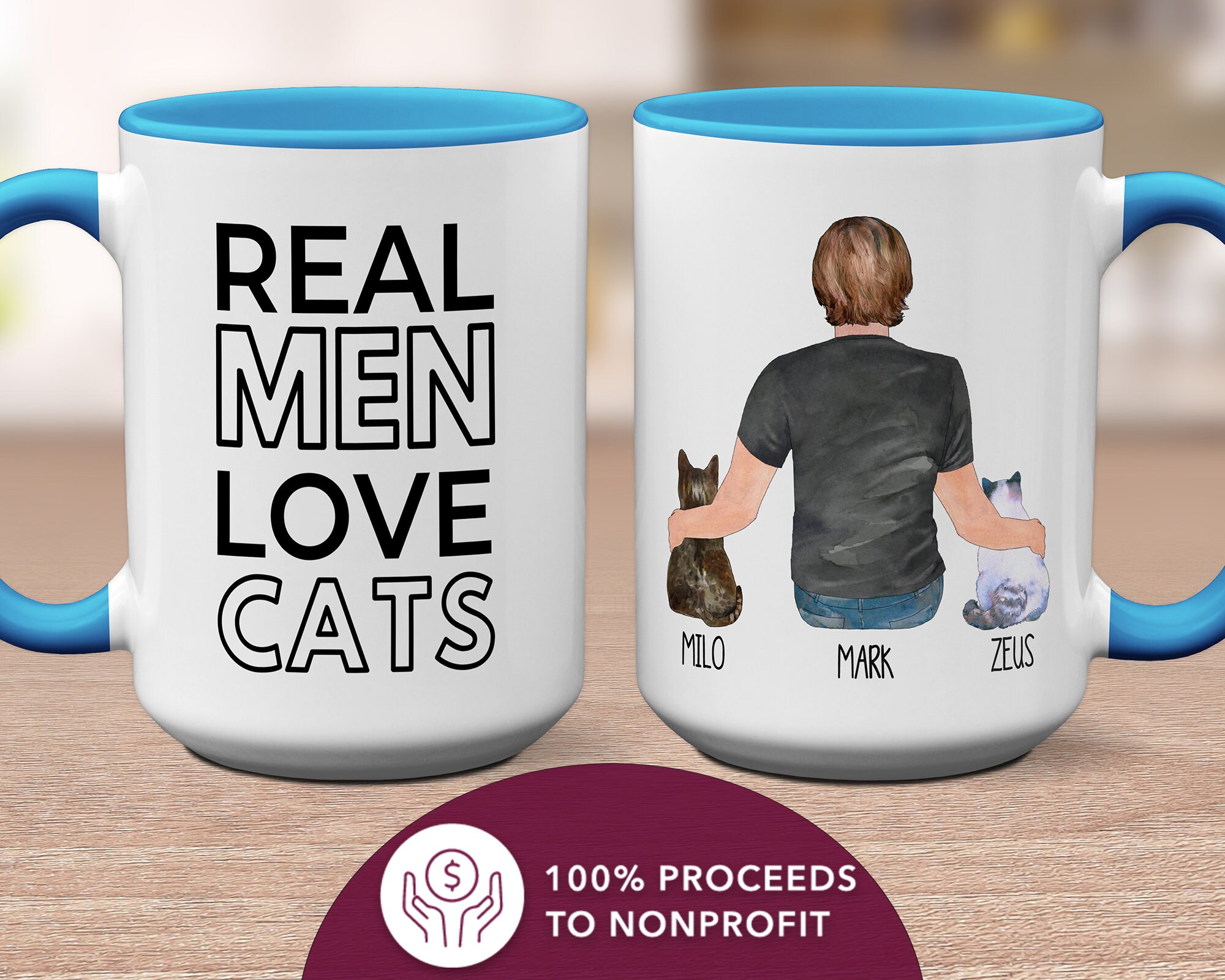 Real Men Love Cats Travel Cup - Zookaboo