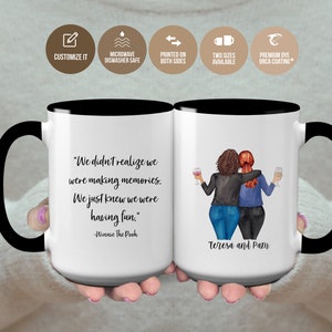 Best Friends Personalized Gift For Best Friend, Custom Coffee Mug, Co Worker christmas gift, Mug Handmade, Mugs Personalized, S1228 22-39