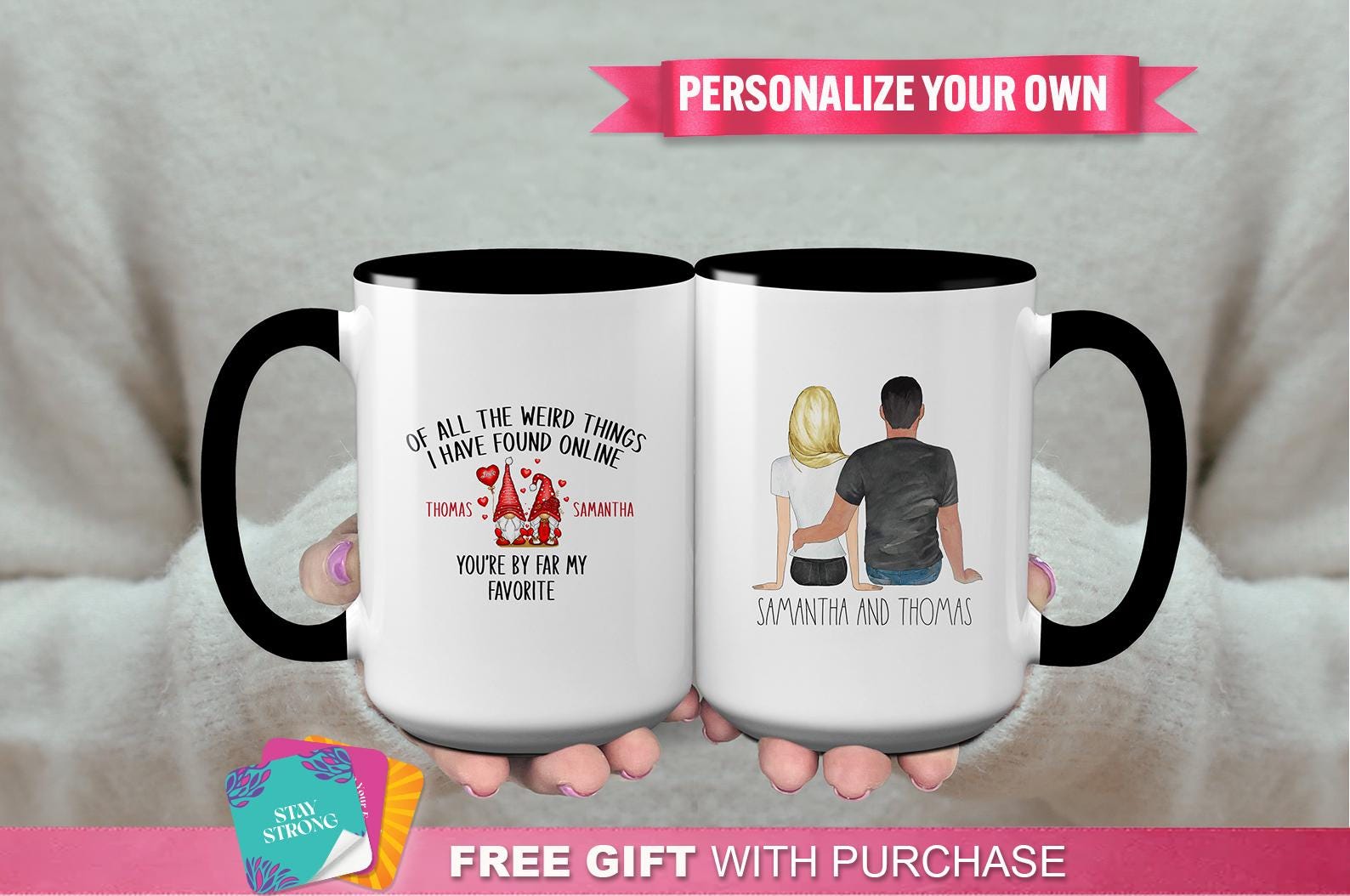 Personalized "of All the Weird Things I Have Found Online You're by Far My  Favorite" Mug - Custom Gifts, Wife, Husband, Couples, Anniversary - Etsy