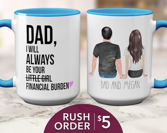 Personalized Father's Day Mug Funny Gifts For Dad Mug Dad Birthday Gifts  Daddy