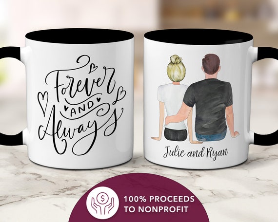 Te Amo Para Siempre, Taza Personalizada, Regalos Personalizados, Taza De  Cafe, Dia De San Valentin, Regalos De Aniversario, Regalos De Boda 